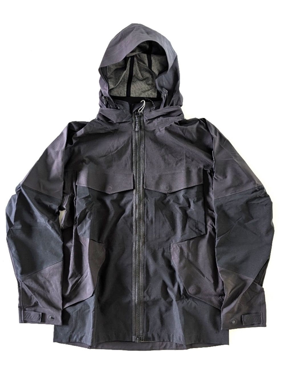 On Running Womens Explorer Jacket Medium M Black Waterproof Hooded Shell New